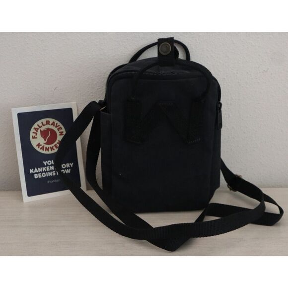 Fjallraven 23797-550 Unisex Black Kanken Mini Crossbody Sling Shoulder Bag - Picture 2 of 9